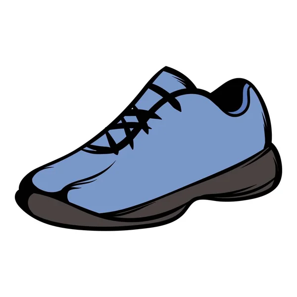 Ενιαία μπλε παπούτσια εικονίδιο καρτούν — Διανυσματικό Αρχείο