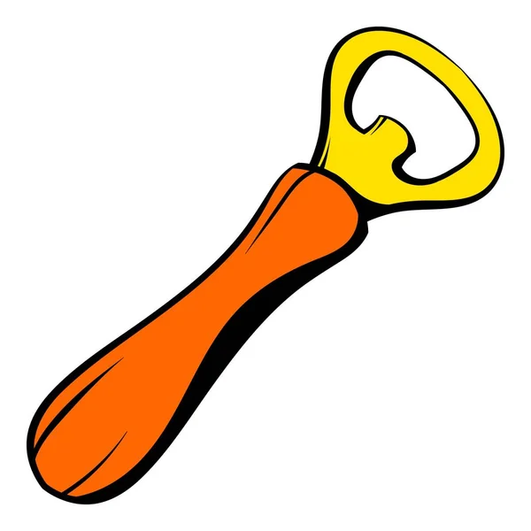 Icono de abrebotellas, icono de dibujos animados — Vector de stock