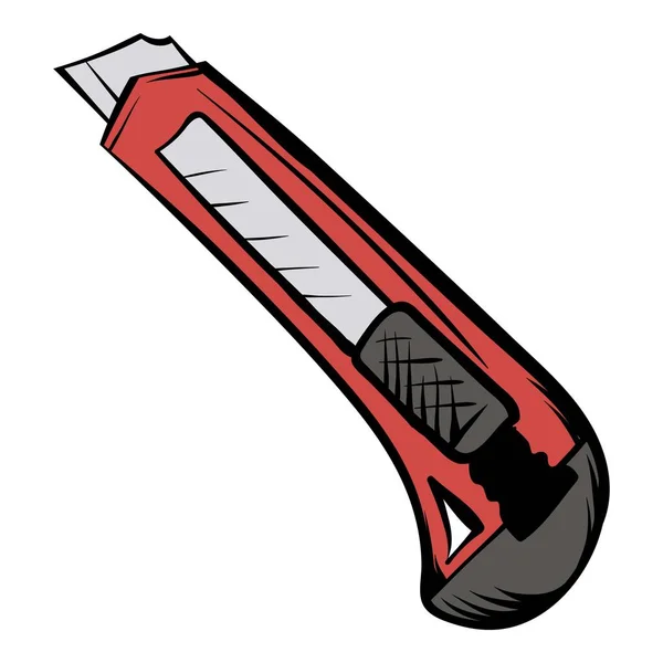 Utility knife icon cartoon — Stock Vector