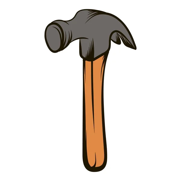 Hammer tool icon cartoon — Stock Vector