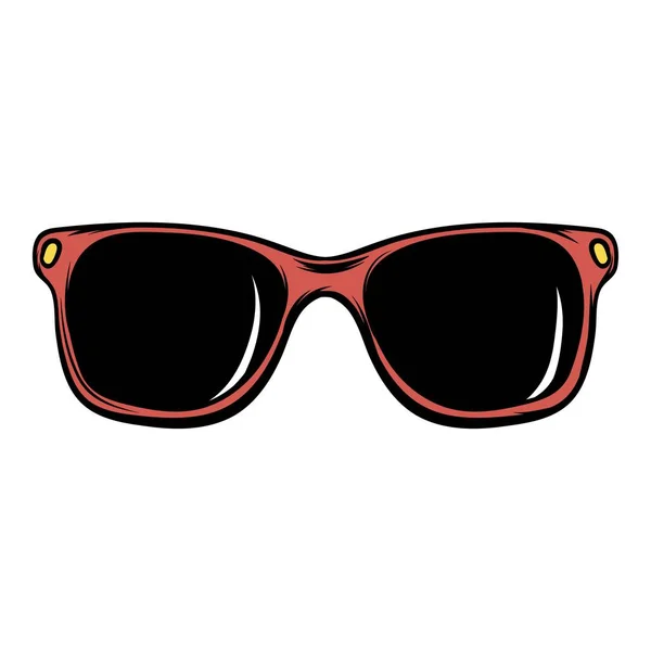 Sunglasses icon cartoon — Stock Vector