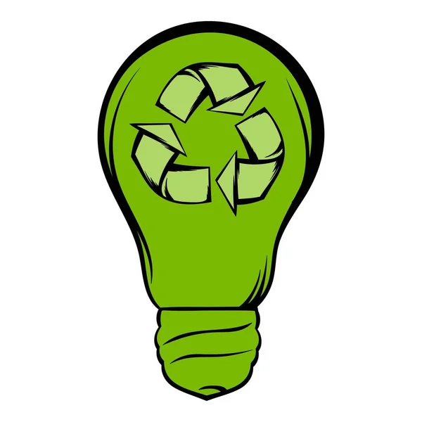 Eco concetto di energia icona cartone animato — Vettoriale Stock