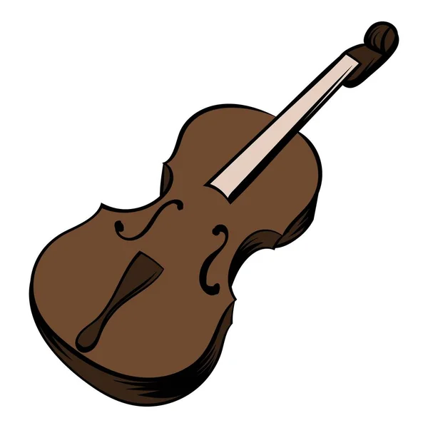 Ícone de violino desenhos animados —  Vetores de Stock