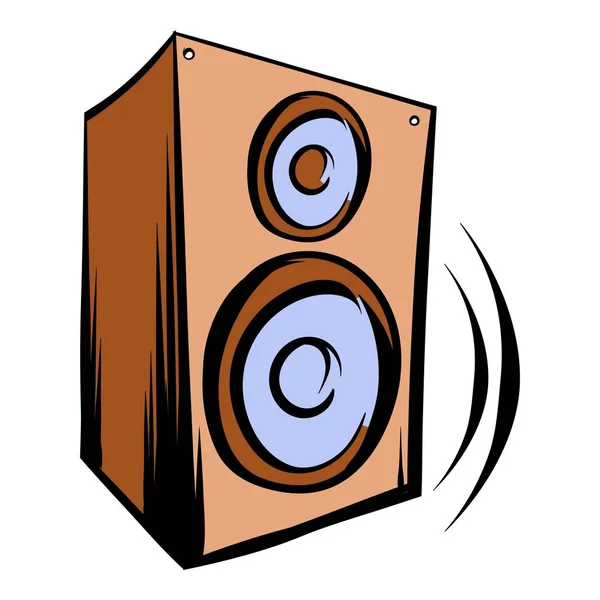 Haut-parleur de musique iicon dessin animé — Image vectorielle