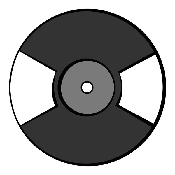 Vinyl record icon cartoon — Stock Vector