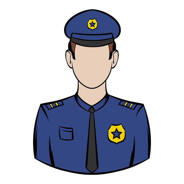 A rendőrök ikonját rajzfilm — Stock Vector