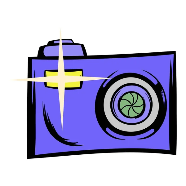 Icône de caméra dessin animé — Image vectorielle