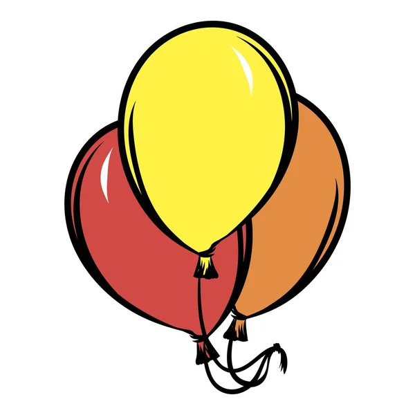 Ballons icône dessin animé — Image vectorielle