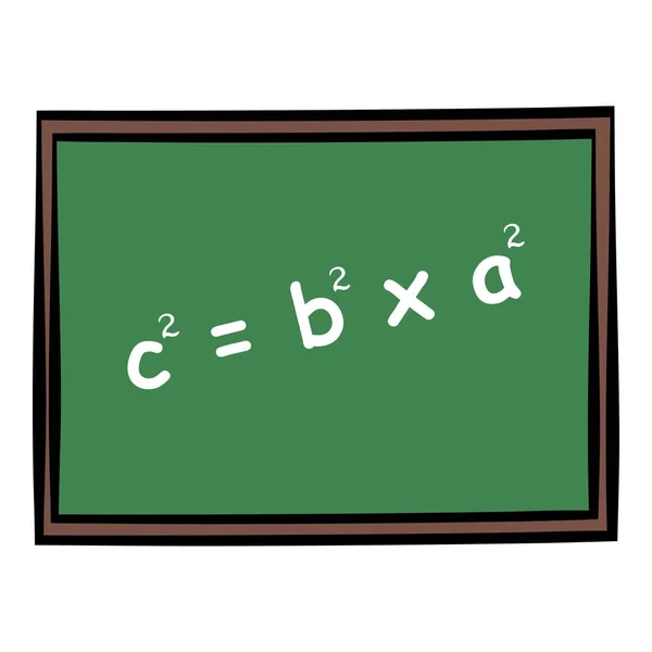 Skolan chalkboard ikonen tecknad — Stock vektor