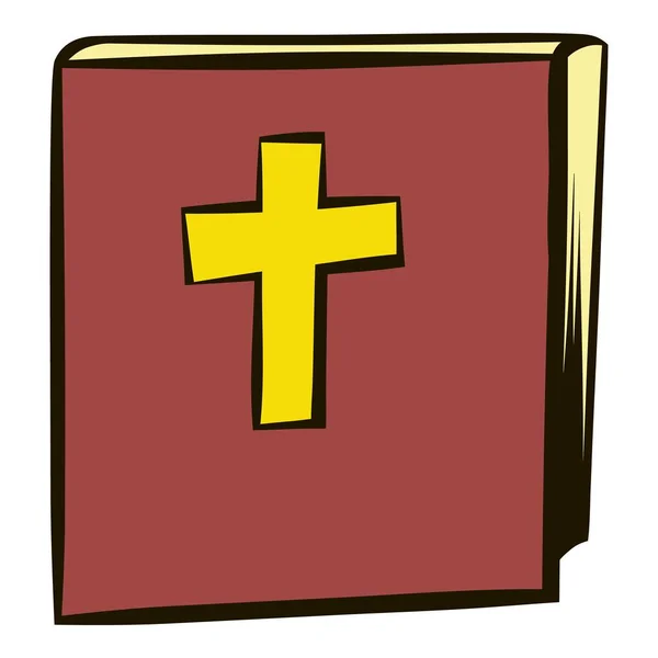 Icono del libro de la Biblia, icono de dibujos animados Imagen