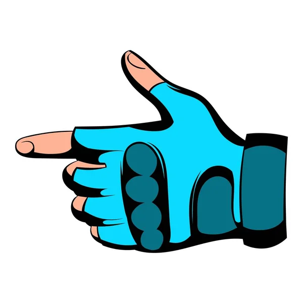 Handschoenen pictogram cartoon — Stockvector
