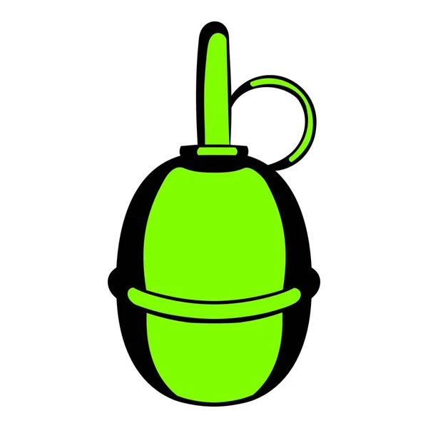 Hand grenade pictogram cartoon — Stockvector