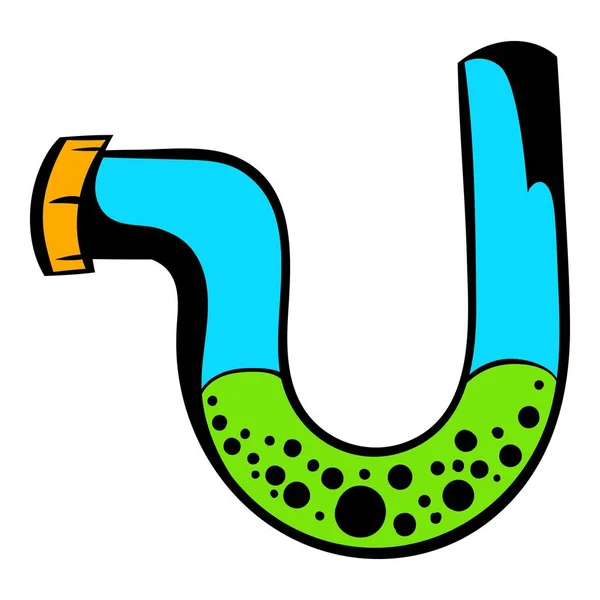 Water mixer obstructie pictogram cartoon — Stockvector