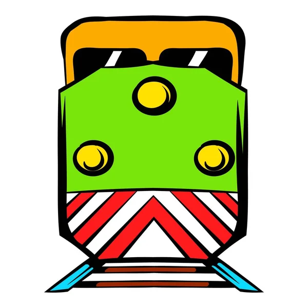 Lokomotivet ikonen tecknad — Stock vektor