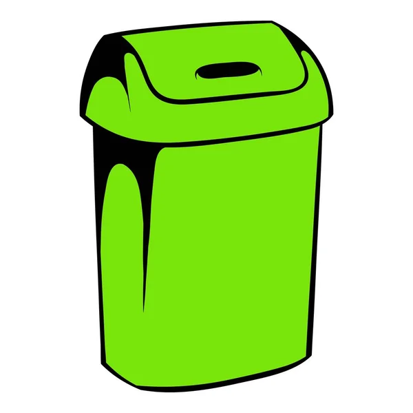 Basura puede icono, icono de dibujos animados — Vector de stock