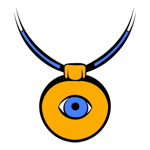 Amulet against the evil eye icon, icon cartoon — Stock Vector