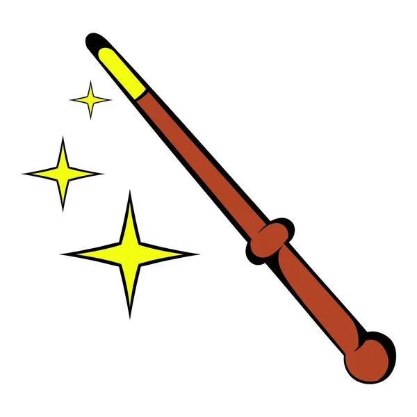 Magic wand icon, icon cartoon — Stock Vector