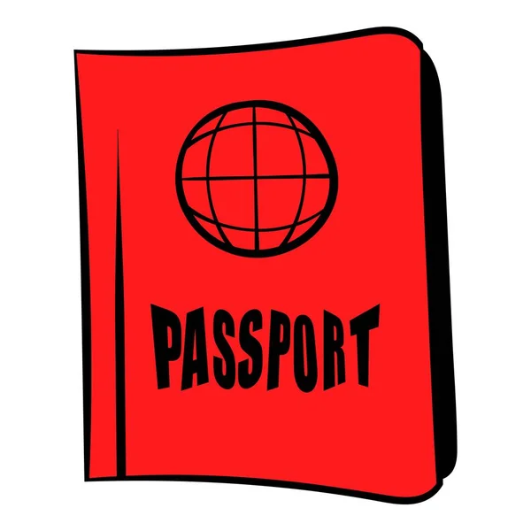 パスポート アイコン漫画 — ストックベクタ