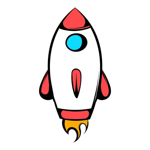 Raket pictogram, pictogram cartoon — Stockvector