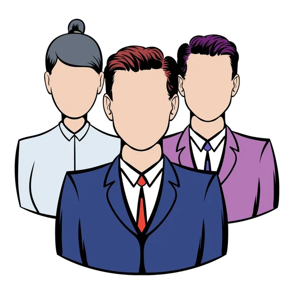 Business team icon, icon cartoon — Stock Vector