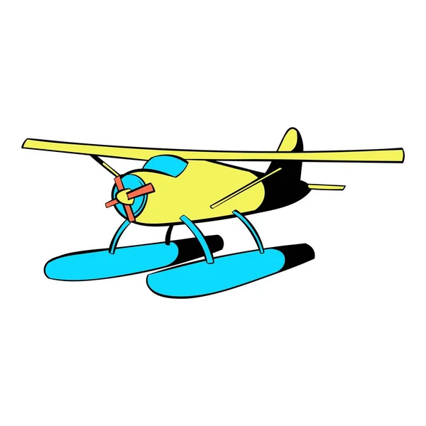 Ícone hidroplano, desenho animado ícone — Vetor de Stock