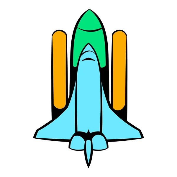 Spaceshuttle pictogram, pictogram cartoon — Stockvector