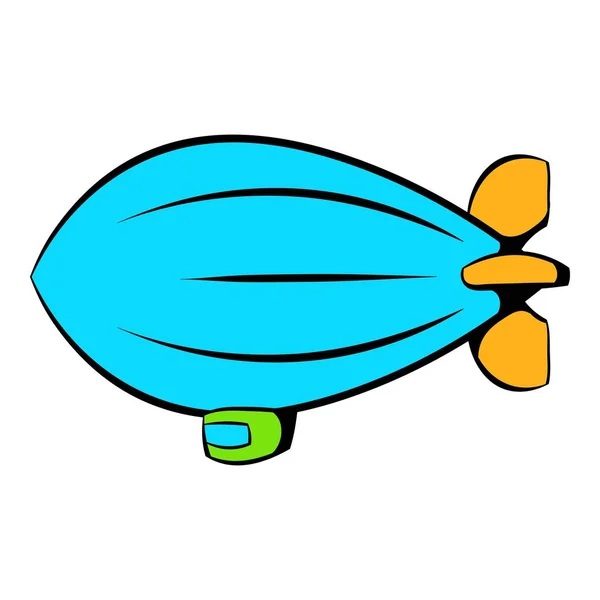 Αερόπλοιο εικονίδιο, εικονίδιο καρτούν — Διανυσματικό Αρχείο