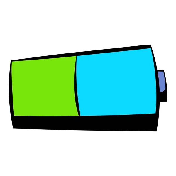 Batteriikonen, ikonen tecknad — Stock vektor