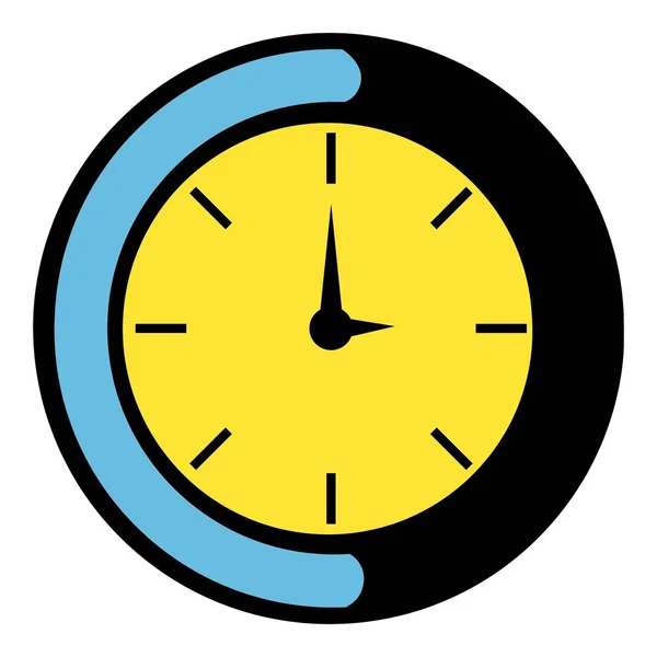 Icône de l'horloge, icône dessin animé — Image vectorielle