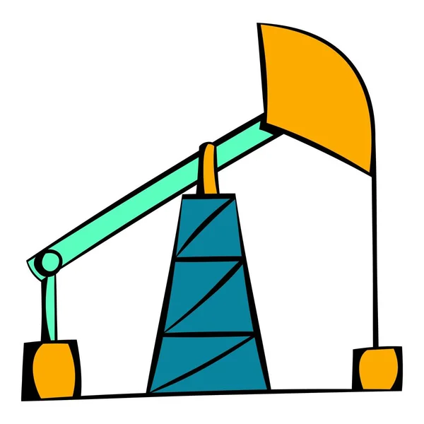 Icona pompa olio, icona cartone animato — Vettoriale Stock