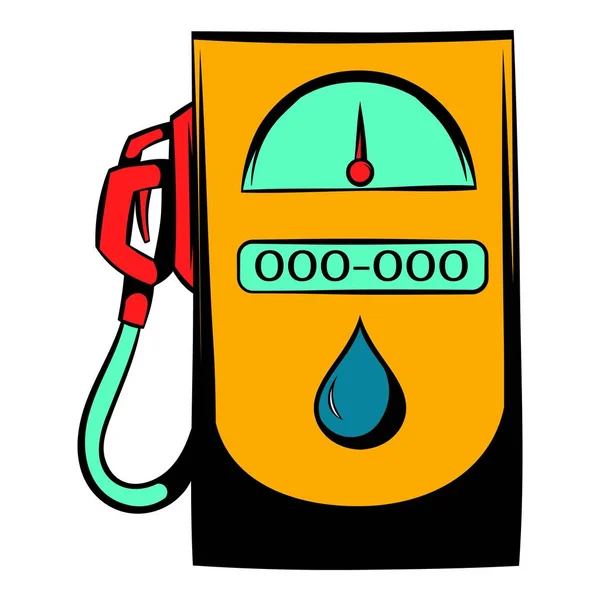 Ícone do posto de gasolina, desenho animado ícone —  Vetores de Stock