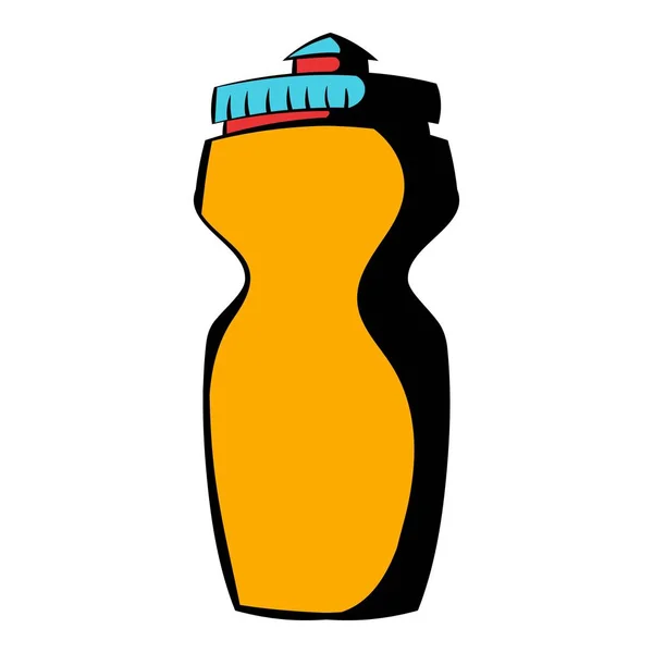 Yeniden kullanılabilir su şişesi simge, simge çizgi film — Stok Vektör