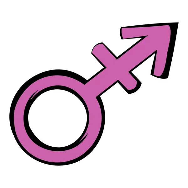 Transgender sign icon, icon cartoon — Stock Vector