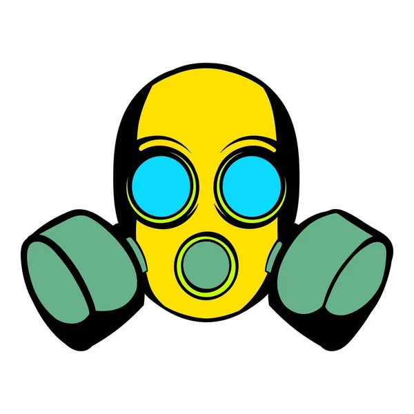 Gasmasker pictogram, pictogram cartoon — Stockvector