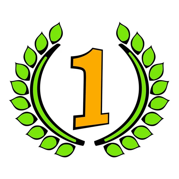 Laurel wreath icon, icon cartoon — Stock Vector