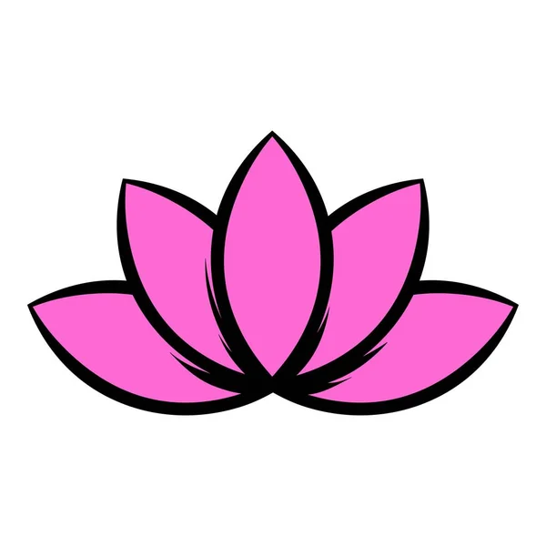 Lotus flower icon, icon cartoon — Stock Vector