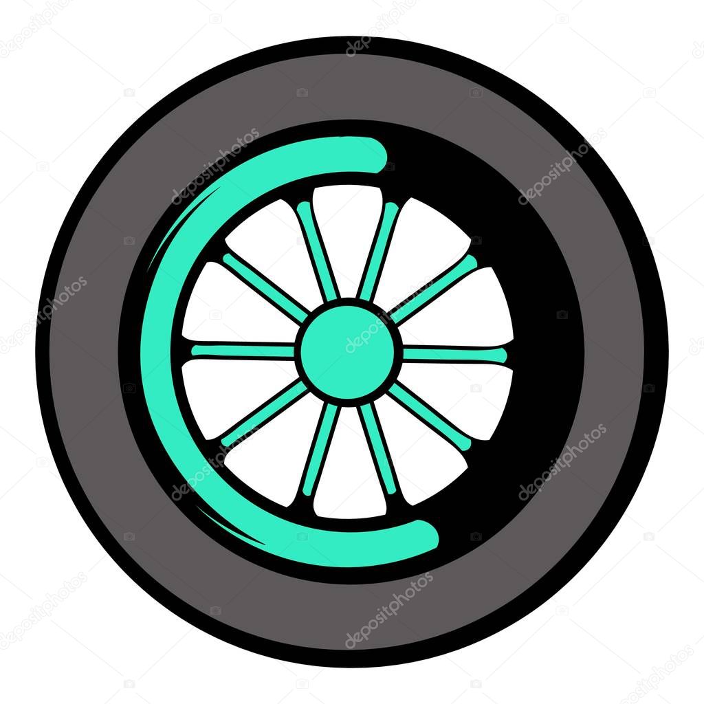 Imágenes: ruedas animadas | Icono de la rueda de coche, dibujos
