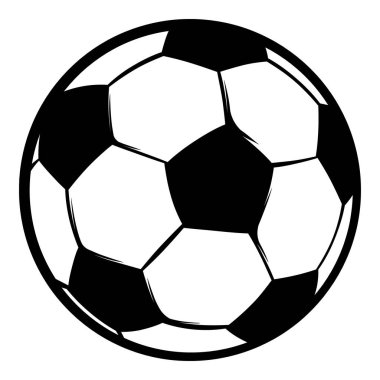 Futbol topu simge, simge çizgi film