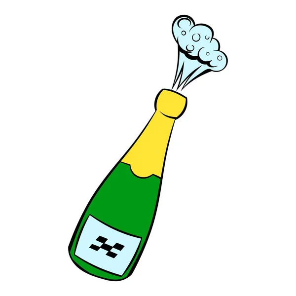 シャンパンの爆発アイコン、アイコン漫画 — ストックベクタ
