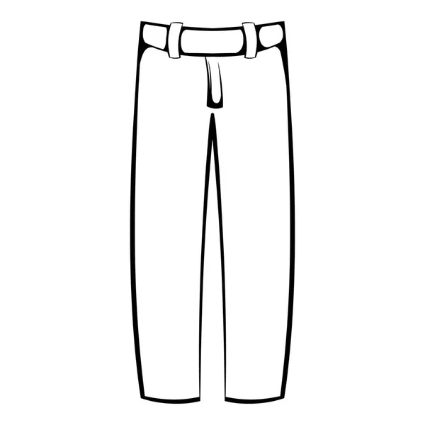 Ícone de calças de beisebol, ícone dos desenhos animados — Vetor de Stock