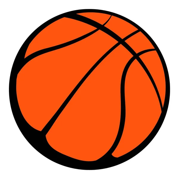 Μπάσκετ μπάλα εικονίδιο, εικονίδιο καρτούν — Διανυσματικό Αρχείο