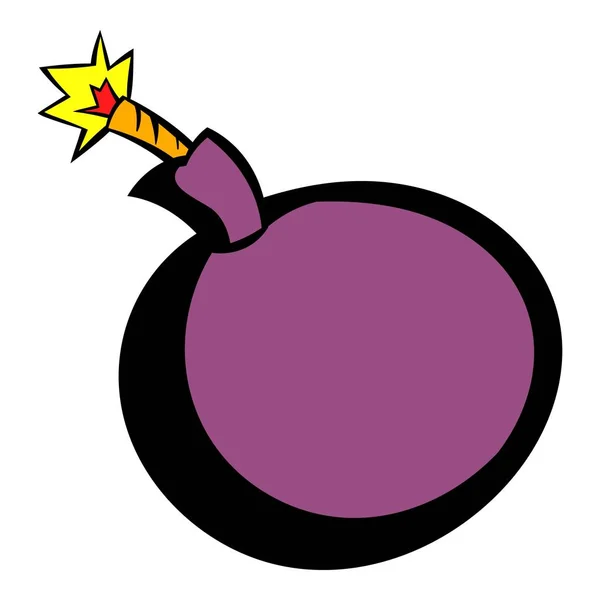 Ícone da bomba, ícone dos desenhos animados —  Vetores de Stock