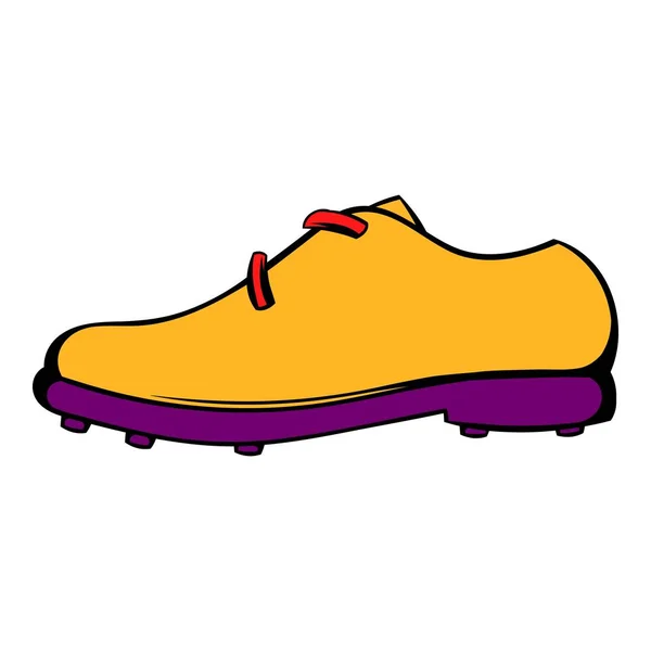 Γκολφ παπούτσι εικονίδιο, εικονίδιο καρτούν — Διανυσματικό Αρχείο