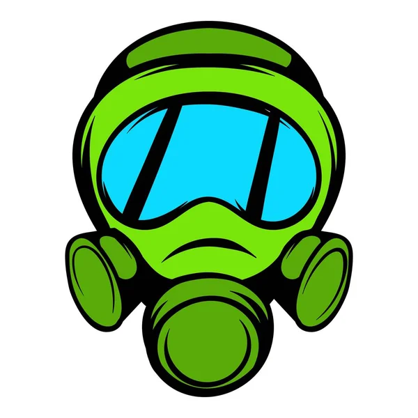Gas mask ikon, ikon rajzfilm — Stock Vector