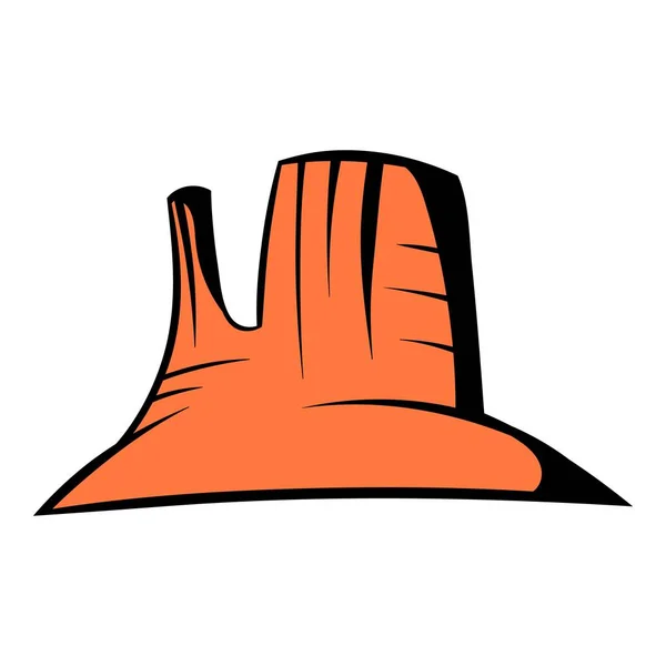 Rocce occidentali icona, icona cartone animato — Vettoriale Stock