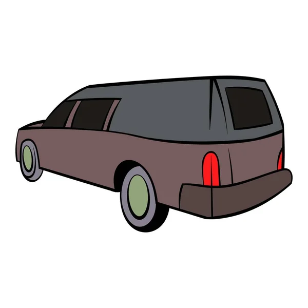 Lijkwagen pictogram, pictogram cartoon — Stockvector