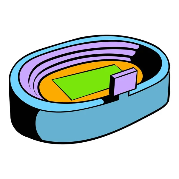 Voetbal voetbal stadion pictogram, pictogram cartoon — Stockvector