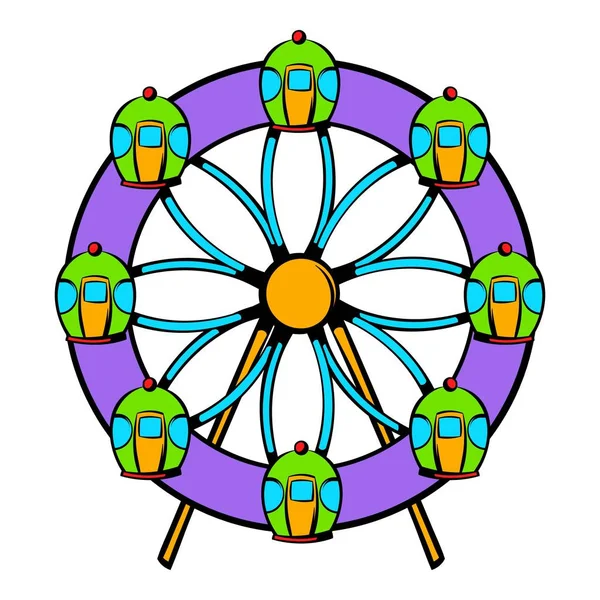 摩天轮图标，图标卡通 — 图库矢量图片