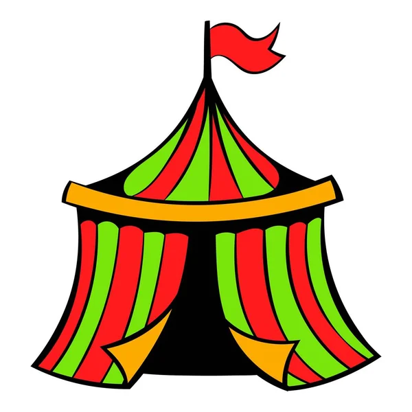 Circus tent icon, icon cartoon — Stock Vector