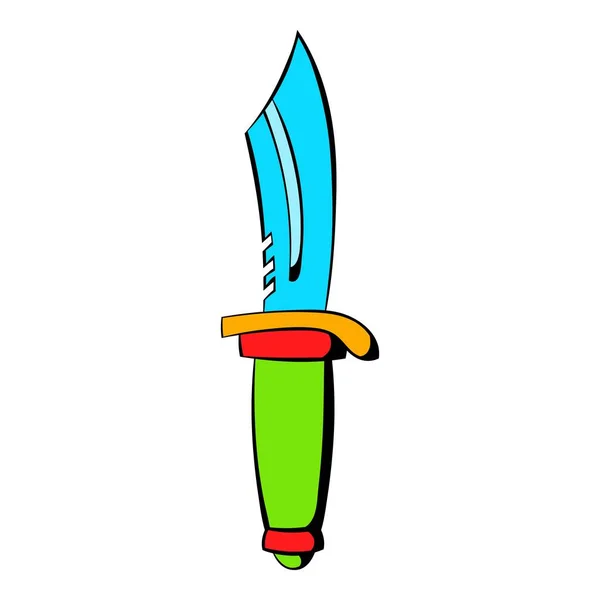 Icono de cuchillo de caza, icono de dibujos animados — Archivo Imágenes Vectoriales
